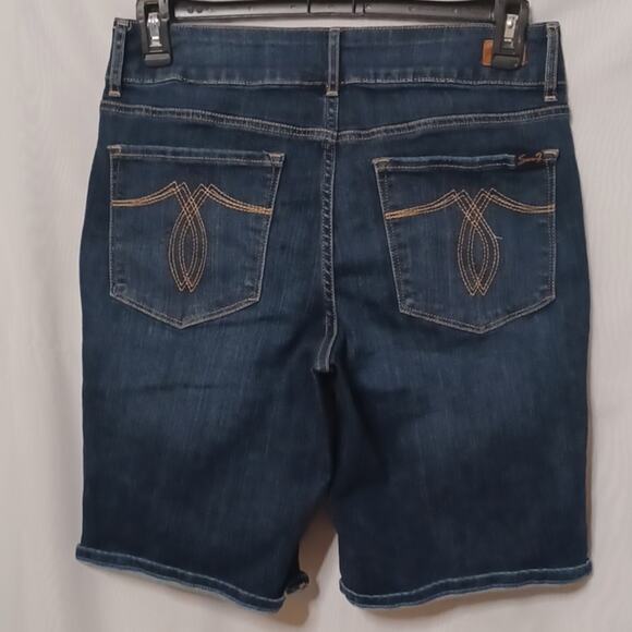7 SEVEN Women's Bermuda  Denim Jeans Shorts. Size 12 - Picture 6 of 13